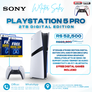 Sony PlayStation 5 PRO digital version (WITH 2 FREE DIGITAL GAMES)