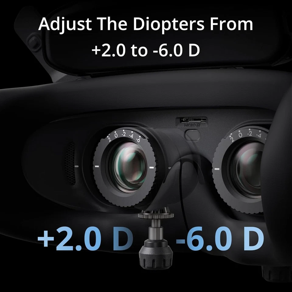 DJI Goggles 3, FPV Goggles with Stunning Micro-OLED Screens, Immersive Flight Experience, O4 HD Video Transmission, Adjustable Diopters, Wireless Streaming, Drone Goggles with Real View PiP - Image 5