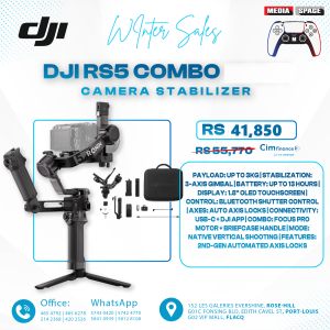 DJI RS 5 Combo, Gimbal Stabilizer for Camera