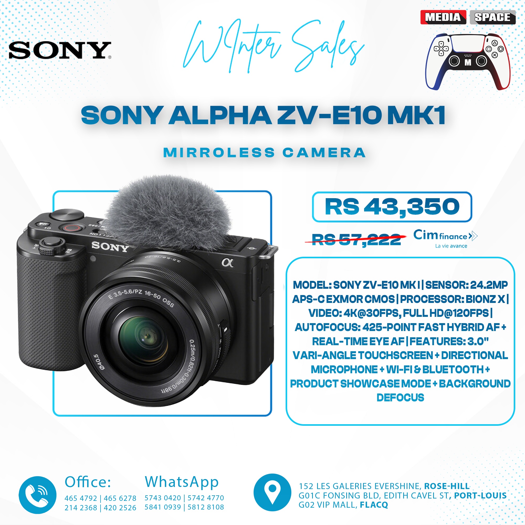 Sony Alpha ZV-E10 zve10 E-Mount Mirrorless Camera Vlog Camera Digital Compact Camera With 16-50mm Lens Professional E10 In Stock