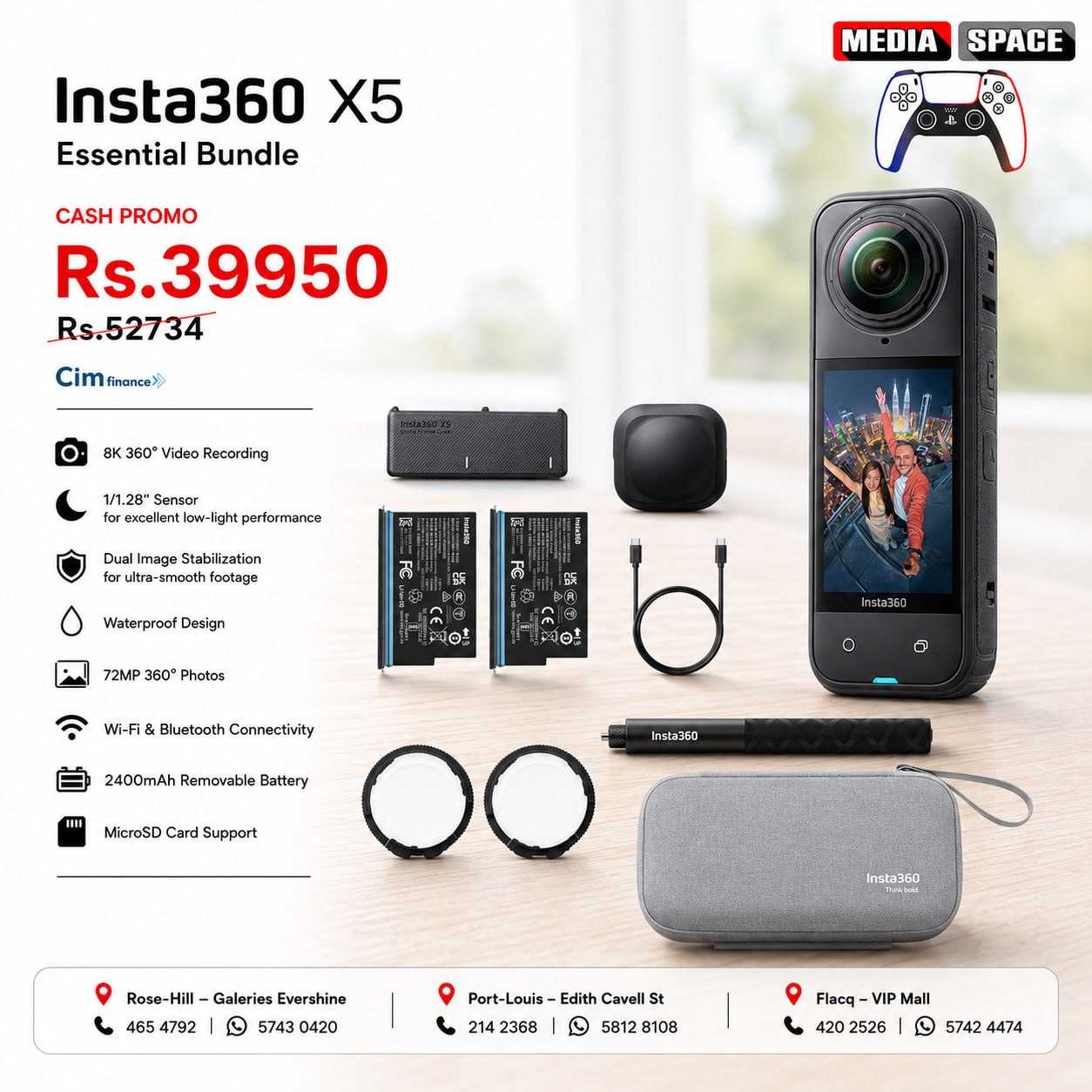 Insta360 X5 Essentials Bundle