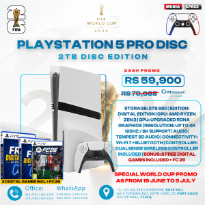 Sony PlayStation 5 PRO disc version (WITH 2 FREE DIGITAL GAMES)