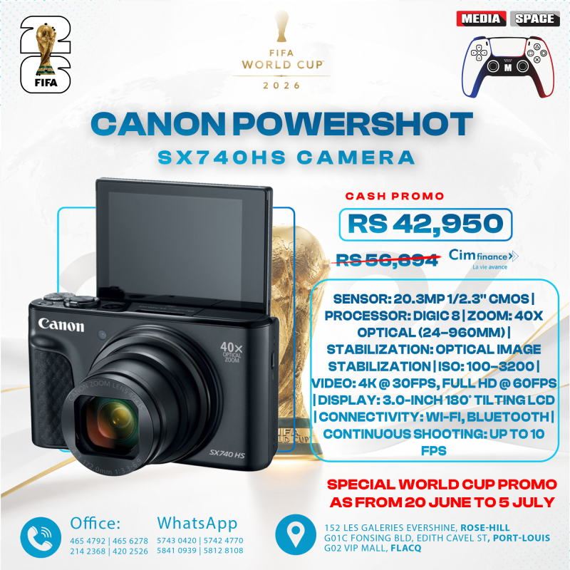 Canon PowerShot SX740 HS Camera with 40x Optical Zoom and 20.3