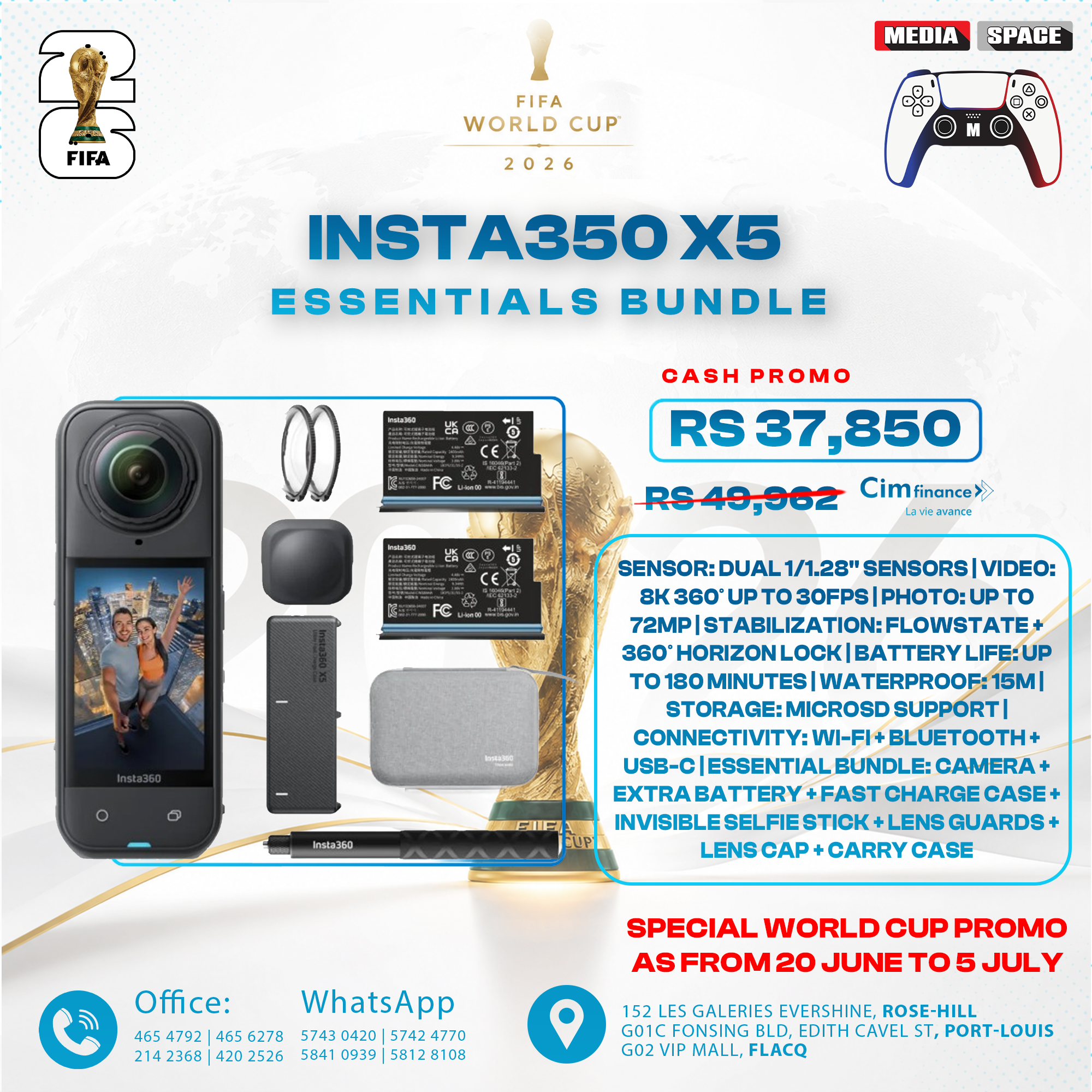 Insta360 X5 Essentials Bundle