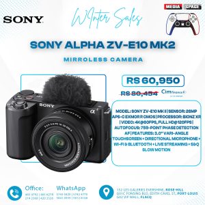 Sony ZV-E10 II Mirrorless Vlog Camera with 16-50mm Lens Kit (Black)