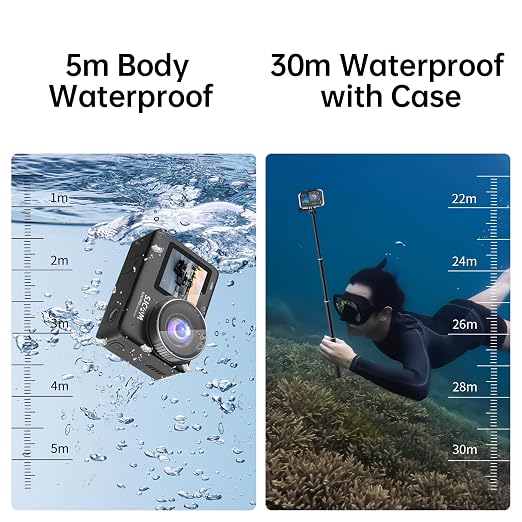 SJCAM | SJCAM SJ10 Pro Action Camera with 4K/60fps Video 6‑Axis Gyro Stabilization 5m Bare Waterproof for Sports Vlogging Cycling Skiing - Image 5