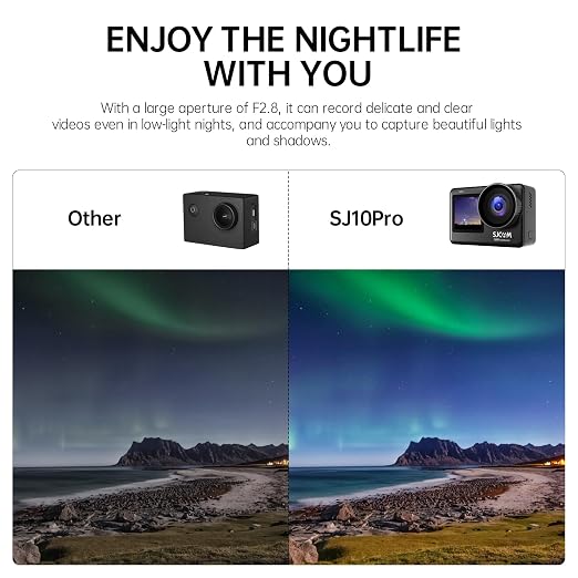 SJCAM | SJCAM SJ10 Pro Action Camera with 4K/60fps Video 6‑Axis Gyro Stabilization 5m Bare Waterproof for Sports Vlogging Cycling Skiing - Image 7