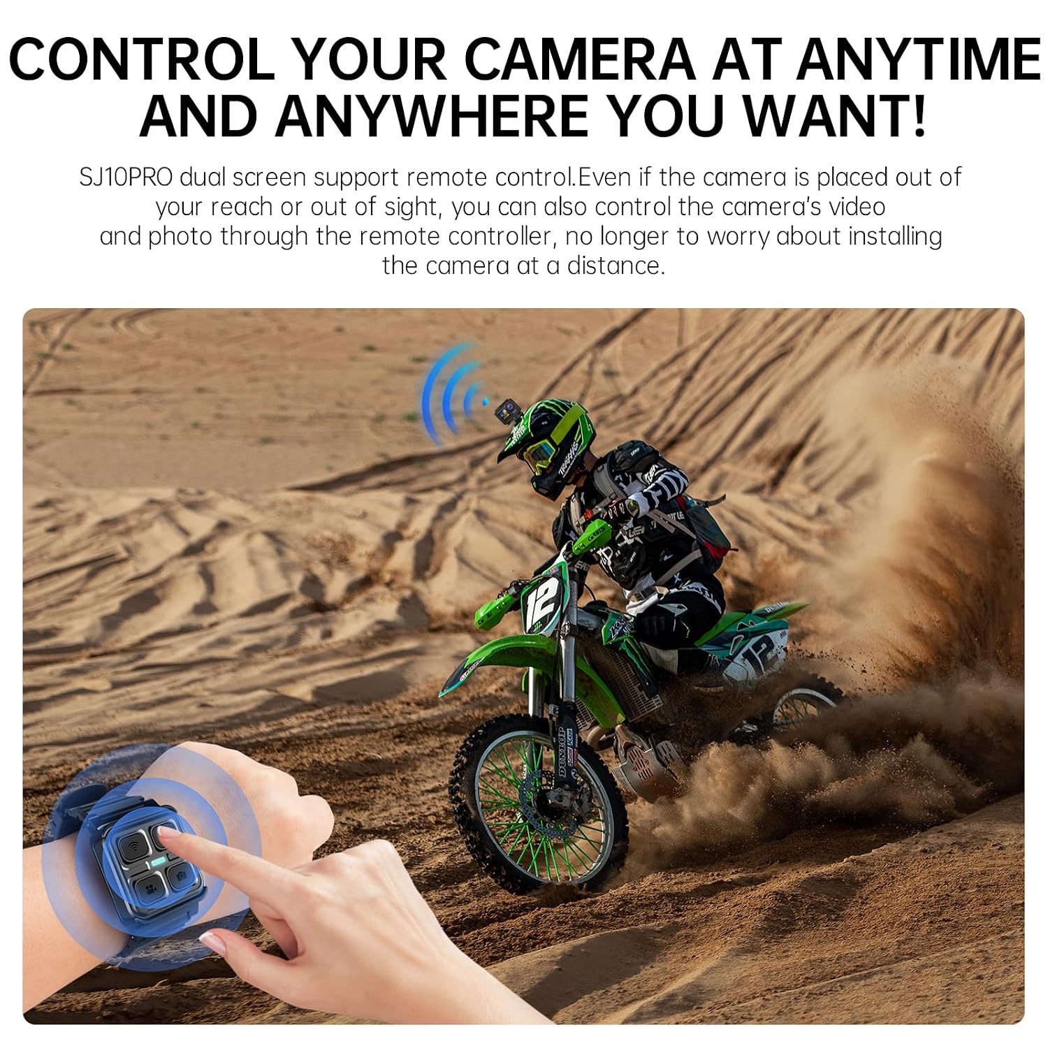 SJCAM | SJCAM SJ10 Pro Action Camera with 4K/60fps Video 6‑Axis Gyro Stabilization 5m Bare Waterproof for Sports Vlogging Cycling Skiing - Image 4