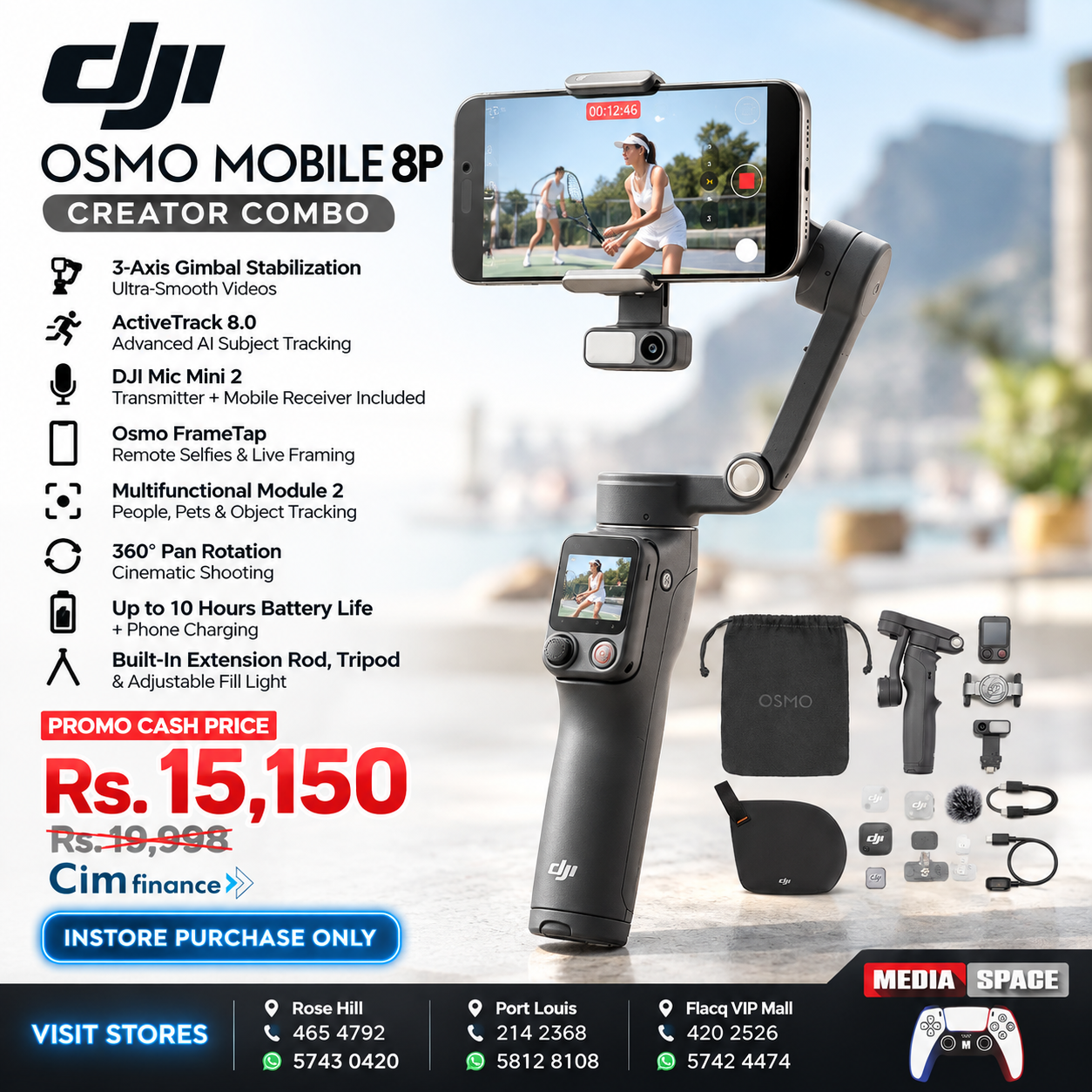 DJI Osmo Mobile 8P Creator Combo