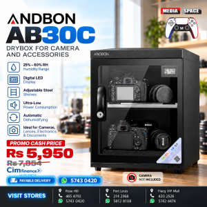 Dry Cabinet AB-30C (30L) Electronic Automatic Meter Control Dry Box Cabinet Storage for DSLR Camera and Lens