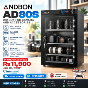 AndBon AD80S electronic humidity box led drying oven storage slr lens storage moisture resistant camera drying storage-AD-80HS Cabinet
