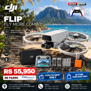 DJI Flip Fly More Combo With RC 2 Screen Remote Controller, Drone With 4K UHD Camera for Adults, Palm Takeoff, Auto Return, Intelligent Flight, 3 Batteries for 93-Min Flight Time (Copy)