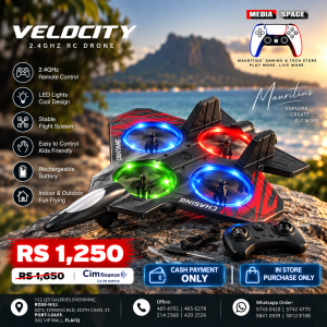 VELOCITY 360° Circling Colorful Lights RC Fighter Jet Durable Foam Plane Toy with Light 2.4G Stunt EPP Safe Rc Airplane for Kids Gifts