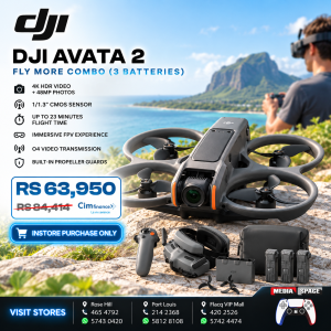 DJI Avata2 FlyMore Combo Camera Drone 3 Batteries, RC Motion, Goggles
