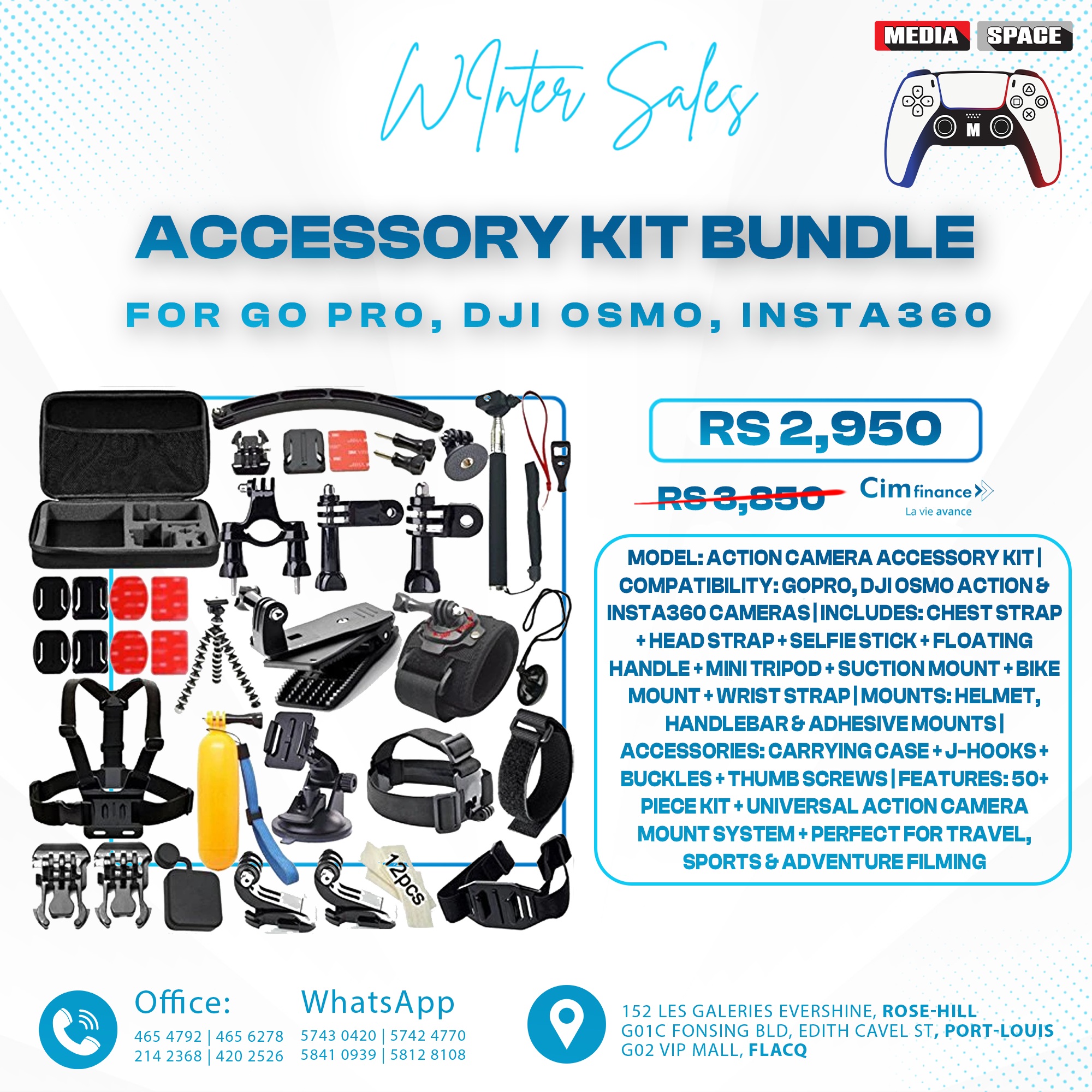GoPro Mission 1 PRO Grip Edition with 50 in 1 accessory kit - Image 2