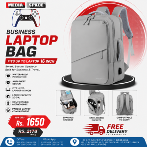 Business Travel Backpack 16inch laptop color pearl white