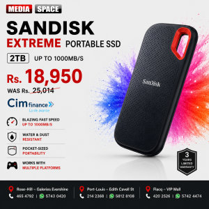 SanDisk Extreme 2tb Portable SSD - Up to 1050MB/s, USB-C, USB 3.2 Gen 2