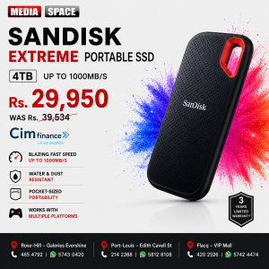 SanDisk Extreme 4tb Portable SSD - Up to 1050MB/s, USB-C, USB 3.2 Gen 2