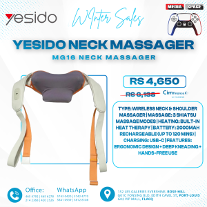 Yesido Neck Shoulder Massager 3 Modes and Heat Therapy