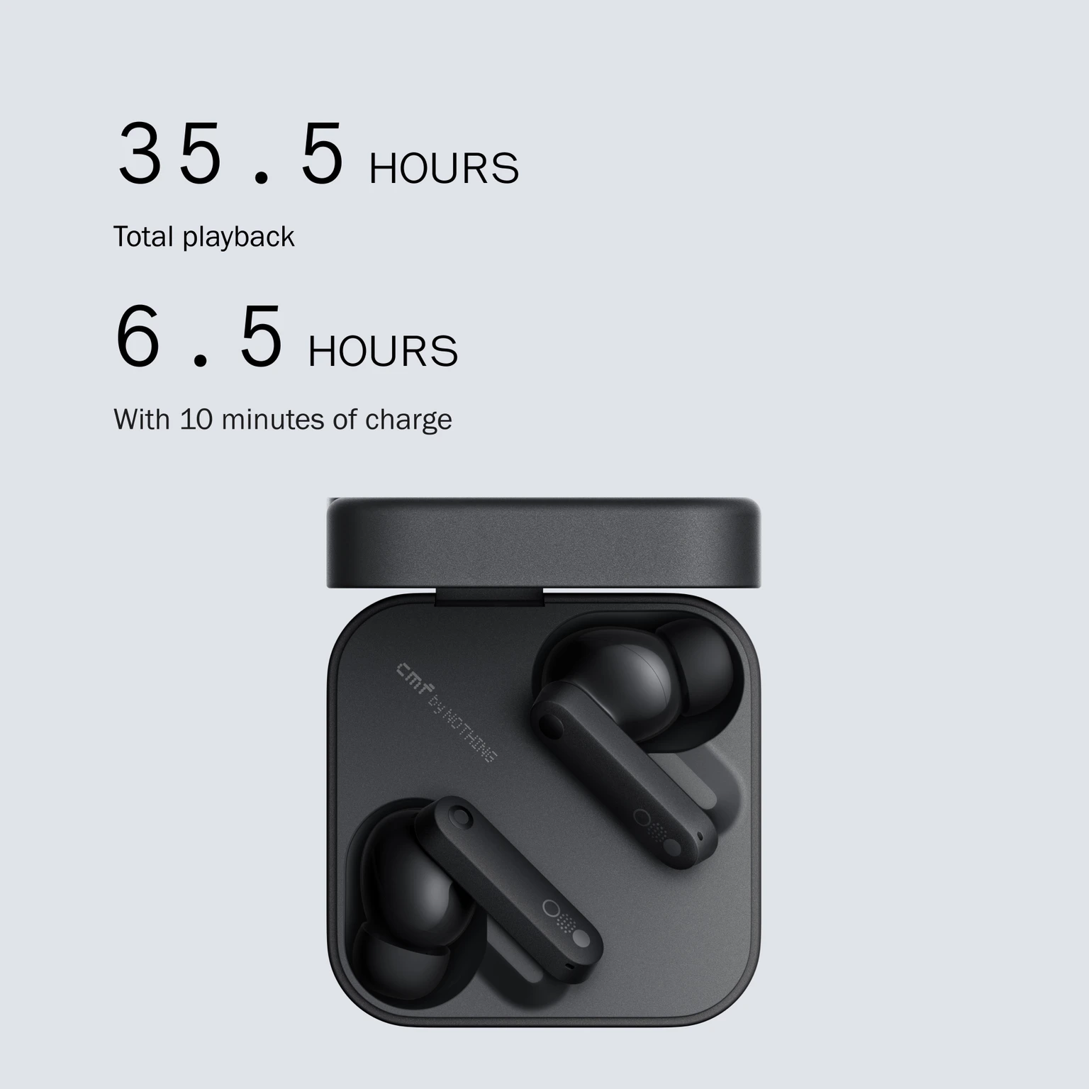 CMF BY NOTHING CMF Buds Wireless Earbuds,42dB Active Noise Cancellation,50mAh 35.5H Playtime IP54 Waterproof Earphones - Image 5