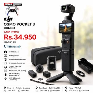 DJI Osmo Pocket 3 Creator Combo Pocket Sized 3-Axis Stabilized Handheld Camera HDR Video Stereo Recording