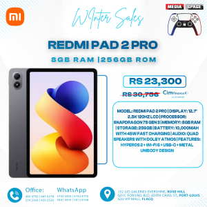 Xiaomi Redmi Pad 2 PRO, Tablet Wifi, 12.1", Snapdragon 7s Gen 4, 8GB+256GB