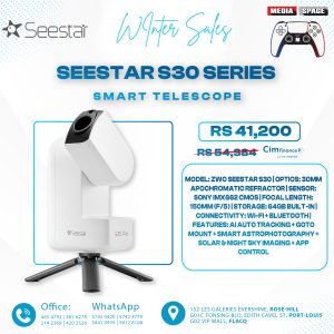 ZWO Seestar S30 All-in-One Smart Digital Telescope/Camera Compact and Portable Travel Companion for Astronomy Enthusiasts & Casual Stargazers