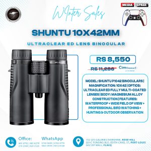 SHUNTU 10X42mm Magnifications UltraClear ED Lens Binocular, MG Alloy Body Binocular for Professional Users Working for Outdoor Activities (P1042)