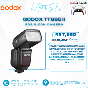 Godox TT685II-N I-TTL Flash for Nikon Speedlight Speedlite Camera Flash HSS 1/8000s Speedlite Flash,2.4G Wireless X System Compatible for Nikon D800 D700 D7100 D7000 D5200 D5000 (Upgraded TT685-N)