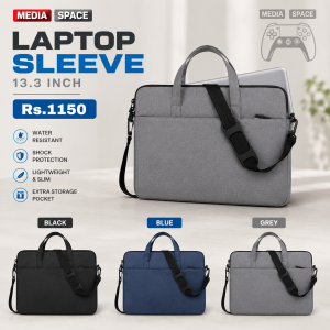 Business Travel Hand Bag Sleeve 13.3 inch laptop color Black/Blue/Grey