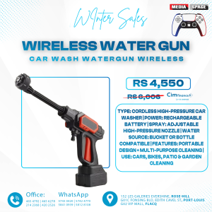 Wireless High Pressure Car Wash Water Gun, Portable Car Wash Gun, Rechargeable Lithium Battery, Electric High Pressure Car Cleaning Tool Handheld Cleaning Kit for Car Detailing, Floor Cleaning
