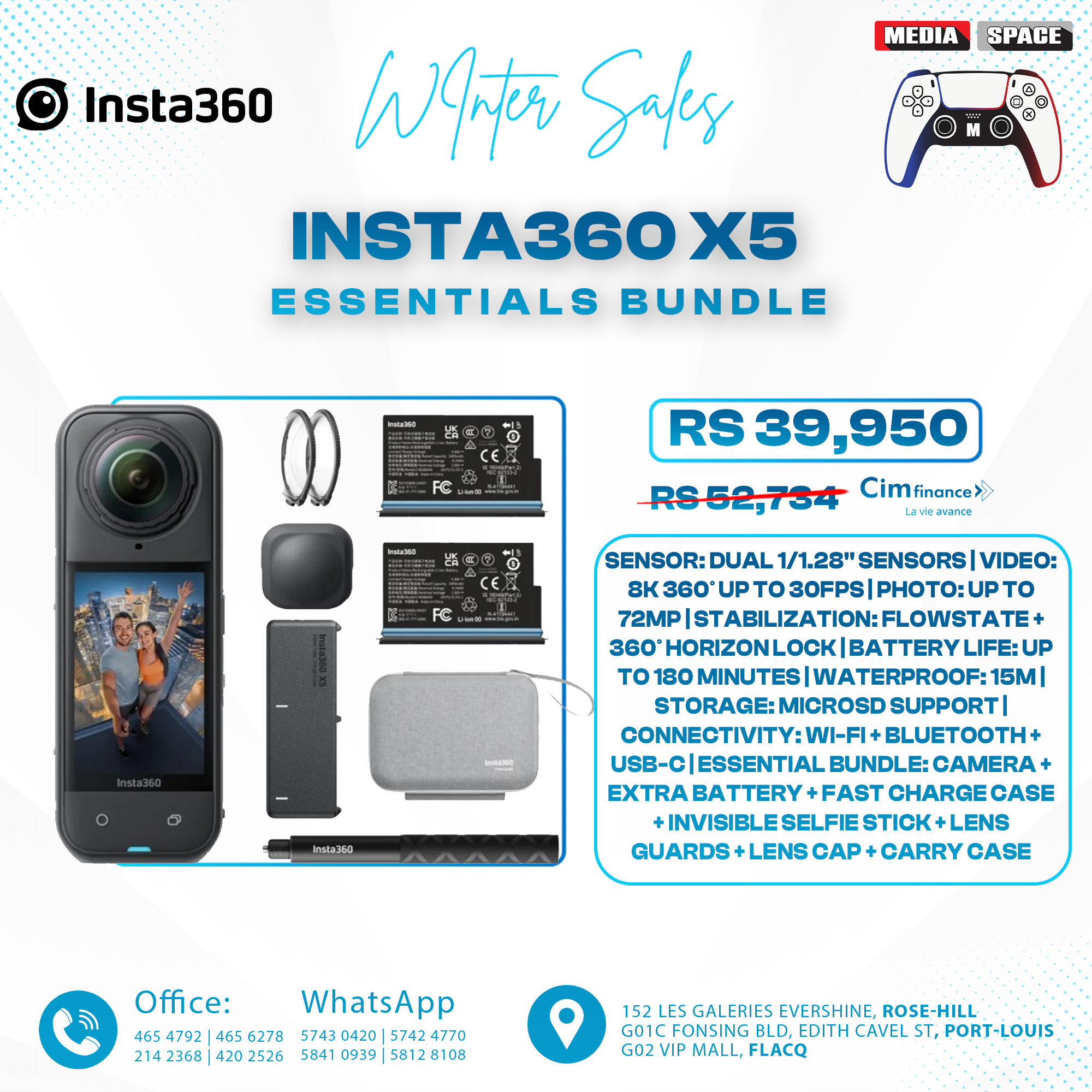 Insta360 X5 Essentials Bundle - Image 2