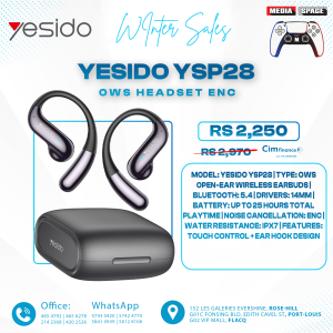 Yesido YSP28 OWS Open-Ear Wireless Headset – ENC Noise Reduction