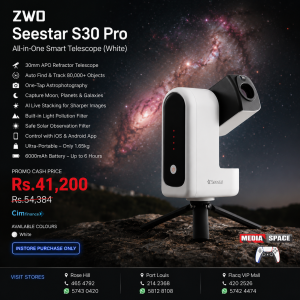 ZWO Seestar S30 All-in-One Smart Digital Telescope/Camera Compact and Portable Travel Companion for Astronomy Enthusiasts & Casual Stargazers
