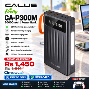 CALUS Power Bank with 4 Built-in Cables โ 30000 mAh
