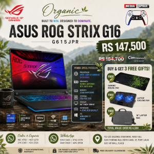 ROG Strix G16 Gaming Laptop, 16” FHD+ 165Hz Display, Intel Core i9 Processor 14900HX, NVIDIA GeForce RTX 5070, 32GB RAM, 1TB SSD, Windows 11 Home, G615JPR-AS96
