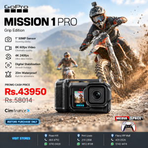 GoPro Mission 1 PRO Grip Edition - Includes Mission 1 PRO Camera, Point-and-Shoot Grip, One Enduro 2 Rechargeable Battery, Removeable Lens Hood, Carrying Case