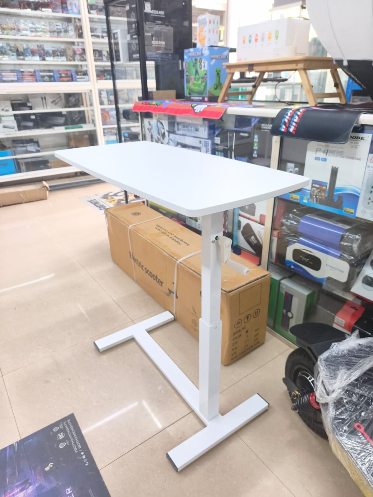 C shape Overbed movable retractable table - Image 5