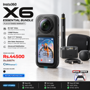 Insta360 X6 8K 360° Action Camera – 120MP Essential bundle
