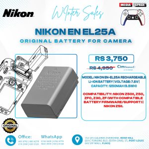 Nikon EN-EL25a 7.6V 1250mAh Rechargeable Lithium-Ion Battery
