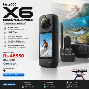Insta360 X6 8K 360° Action Camera – 120MP Essential bundle