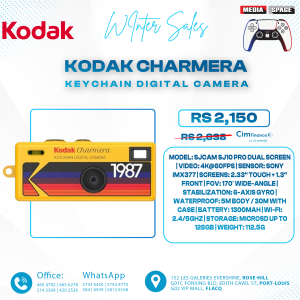 KODAK CHARMERA Keychain Digital Camera Blind Box Whole Set (6PC),Mini Camera,Digicam,Video Recording,Bag Charm,1.6 Megapixels,Micro SD Card Slot,for Beginners Teens and Adults