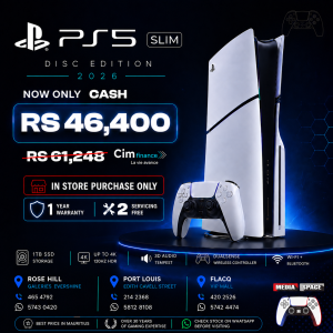 Sony PlayStation 5 Slim 1TB Disc Edition Console ( PS5 SLIM DISC ) Gaming Console