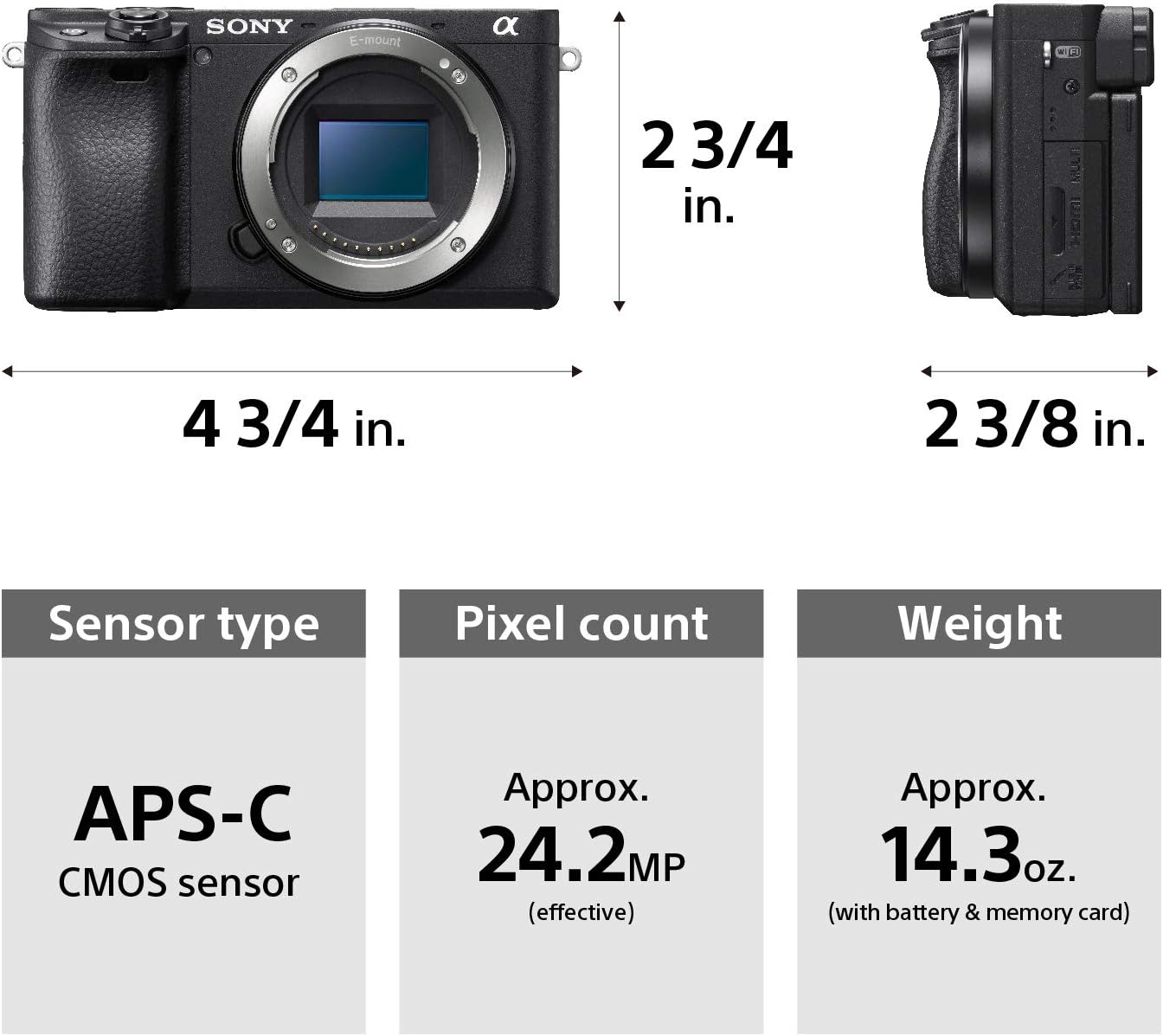 Sony Alpha a6400 Mirrorless Camera: Compact APS-C Interchangeable Lens Digital Camera with Real-Time Eye Auto Focus, 4K Video, Flip Screen & 16-50mm Lens - E Mount Compatible - ILCE-6400L/B, Black - Image 4