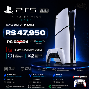 Sony PlayStation 5 Slim 1TB Disc Edition Console ( PS5 SLIM DISC ) Gaming Console