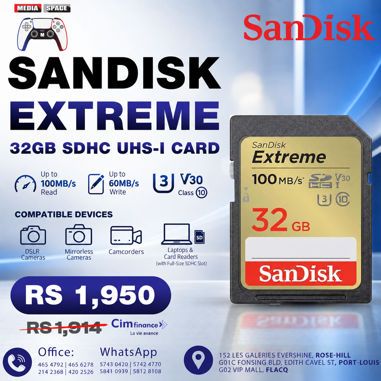 Extreme SDXC UHS-I Memory Card 128GB 256GB 180MB/s SD Class10 C10 SDHC 32GB 64GB U3 V30 4K High speed Flash Card For HD Camera - Image 2