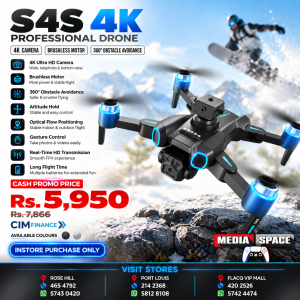S4S 4K Professional Drone Mini Drone with Camera, Cool Light, Brushless Obstacle Avoidance, Remote Control, 8K (720P)