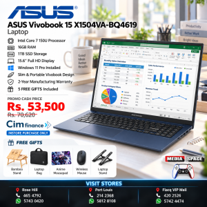 ASUS Vivobook 15 X1504VA-BQ4619 Intel Core 7 150U 16GB Intel Graphics SSD 1TB 15.6'' FHD 16:9 60Hz