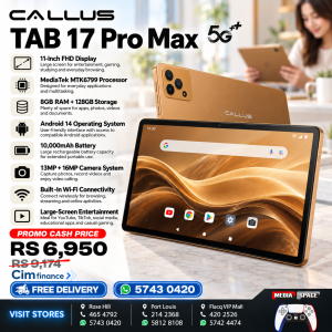 CALUS TAB 17 Pro Max–128 Gb–Ram 8 Gb-5G+