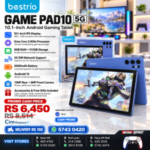 Bestrio Game Pad10 5G Android Gaming Tablet – 10-Inch Entertainment & Gaming Tablet